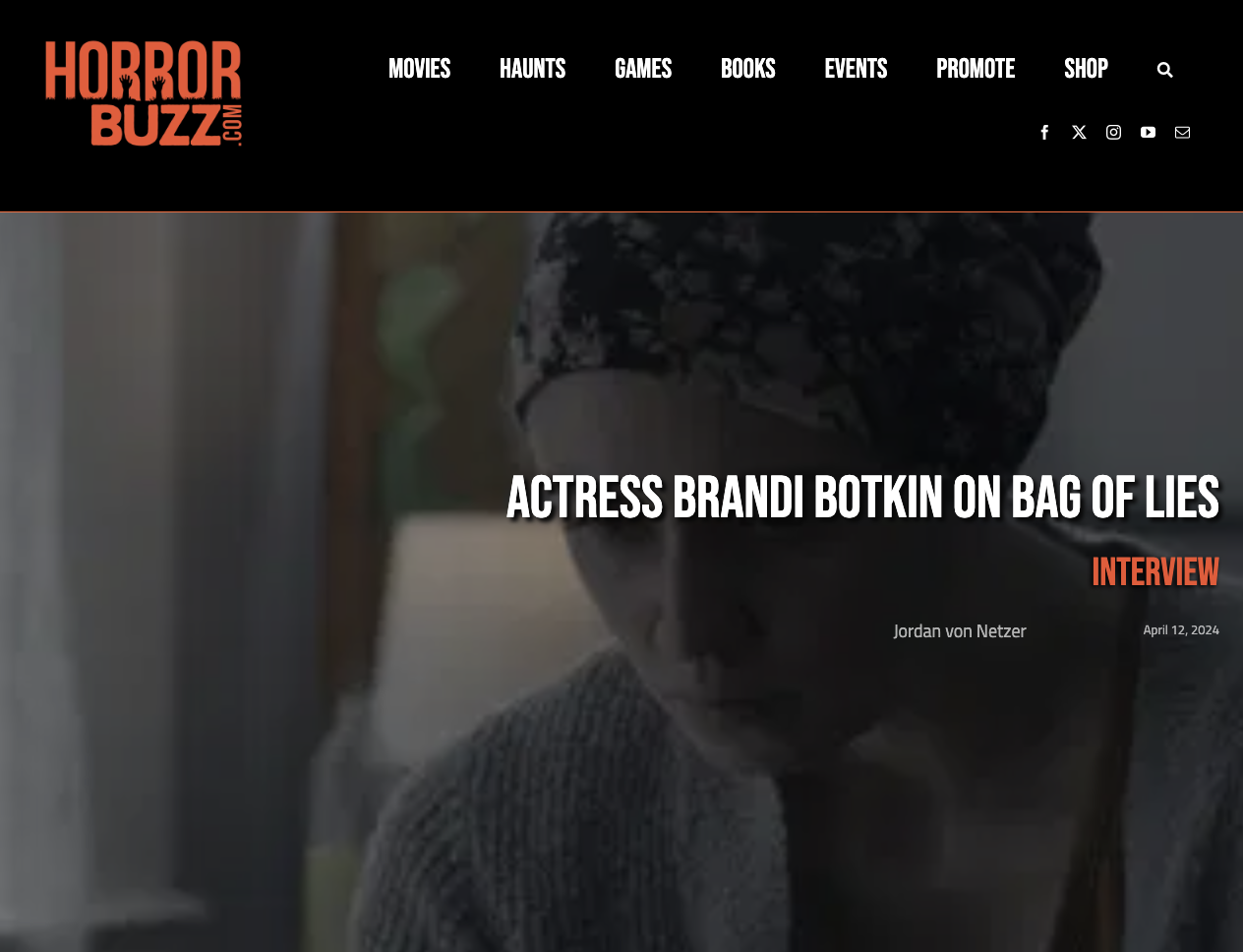 Actress Brandi Botkin on Bag of Lies